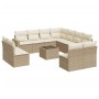 12-teiliges Gartensofa-Set und braune synthetische Rattankissen von , Gartensets - Ref: Foro24-3219128, Preis: 917,64 €, Raba...