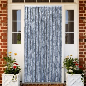 Cortina mosquitera de chenilla plateada 100x220 cm de vidaXL, Mosquiteras para ventanas - Ref: Foro24-284287, Precio: 63,99 €...