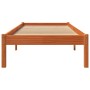 Estructura de cama madera maciza de pino marrón cera 90x190 cm de , Camas y somieres - Ref: Foro24-844836, Precio: 58,50 €, D...