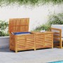 Garden storage box solid acacia wood 150x50x56 cm by , Outdoor storage boxes - Ref: Foro24-365842, Price: 208,75 €, Discount: %