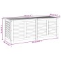 Garden storage box solid acacia wood 150x50x56 cm by , Outdoor storage boxes - Ref: Foro24-365842, Price: 208,75 €, Discount: %