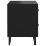 Mesita de noche 2 unidades negro 40x35x47,5 cm de vidaXL, Mesitas de noche - Ref: Foro24-811991, Precio: 97,51 €, Descuento: %