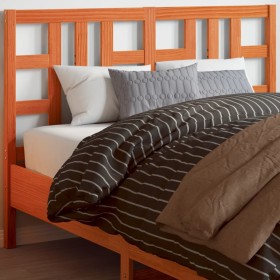 Wax brown solid pine wood bed headboard 135 cm by , Headboards and footboards - Ref: Foro24-844190, Price: 44,99 €, Discount: %