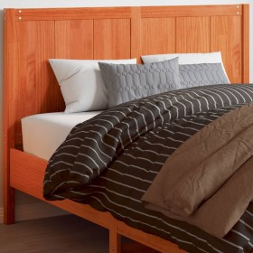 Cabecero de cama madera maciza de pino marrón cera 150 cm de , Cabeceros y pies de cama - Ref: Foro24-844242, Precio: 58,99 €...