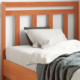 Solid wax brown pine wood bed headboard 100 cm by , Headboards and footboards - Ref: Foro24-844178, Price: 32,99 €, Discount: %