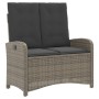 Garden recliner with gray synthetic rattan cushions by , garden benches - Ref: Foro24-368218, Price: 175,76 €, Discount: %