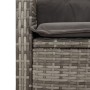 Garden recliner with gray synthetic rattan cushions by , garden benches - Ref: Foro24-368218, Price: 175,76 €, Discount: %