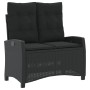 Garden recliner with black synthetic rattan cushions by , garden benches - Ref: Foro24-368226, Price: 190,30 €, Discount: %