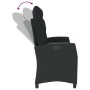 Garden recliner with black synthetic rattan cushions by , garden benches - Ref: Foro24-368226, Price: 190,30 €, Discount: %