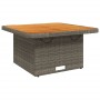 Mesa de jardín ratán sintético y madera acacia gris 80x80x71 cm de , Mesas de jardín - Ref: Foro24-368270, Precio: 135,12 €, ...