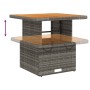 Mesa de jardín ratán sintético y madera acacia gris 80x80x71 cm de , Mesas de jardín - Ref: Foro24-368270, Precio: 133,48 €, ...