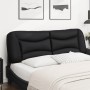 Black synthetic leather padded bed headboard 160 cm by , Headboards and footboards - Ref: Foro24-374595, Price: 79,58 €, Disc...