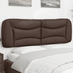 Brown synthetic leather padded bed headboard 160 cm by , Headboards and footboards - Ref: Foro24-374597, Price: 81,99 €, Disc...