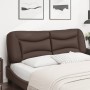 Cabecero de cama acolchado cuero sintético marrón 160 cm de , Cabeceros y pies de cama - Ref: Foro24-374597, Precio: 82,92 €,...