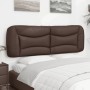 Cabecero de cama acolchado cuero sintético marrón 160 cm de , Cabeceros y pies de cama - Ref: Foro24-374597, Precio: 82,92 €,...