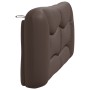 Cabecero de cama acolchado cuero sintético marrón 160 cm de , Cabeceros y pies de cama - Ref: Foro24-374597, Precio: 82,92 €,...