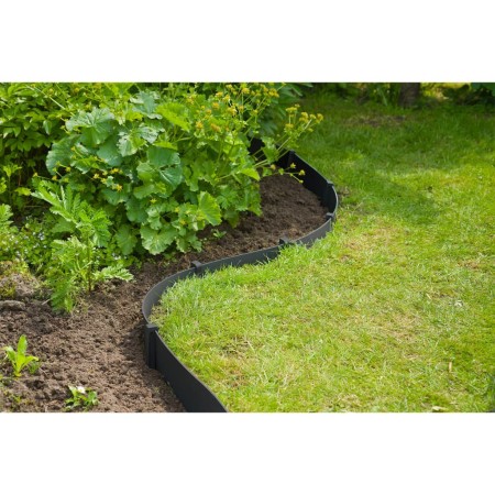 Nature Garden Edging Set with Spikes Black 7.5 cm x 10 m by , Garden edging and edging - Ref: Foro24-447502, Price: 35,02 €, ...