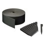 Nature Garden Edging Set with Spikes Black 7.5 cm x 10 m by , Garden edging and edging - Ref: Foro24-447502, Price: 35,02 €, ...