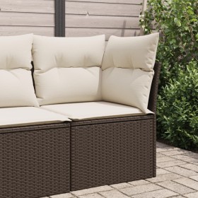 Garden corner sofa with brown synthetic rattan cushions by , Outdoor sofas - Ref: Foro24-366200, Price: 93,69 €, Discount: %