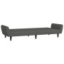 Dark gray velvet 2-seater sofa bed by , Sofas - Ref: Foro24-375859, Price: 244,18 €, Discount: %