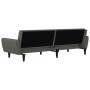 Dark gray velvet 2-seater sofa bed by , Sofas - Ref: Foro24-375859, Price: 244,18 €, Discount: %