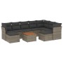 Set de sofás de jardín 10 pzas con cojines ratán sintético gris de , Conjuntos de jardín - Ref: Foro24-3223967, Precio: 582,4...