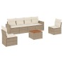 Set sofás de jardín 7 piezas y cojines ratán sintético beige de , Conjuntos de jardín - Ref: Foro24-3224070, Precio: 544,99 €...