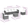 7-piece garden sofa set with gray PE rattan cushions by , Garden sets - Ref: Foro24-3224072, Price: 443,42 €, Discount: %