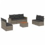 Set de sofás de jardín 8 pzas y cojines ratán sintético gris de , Conjuntos de jardín - Ref: Foro24-3224079, Precio: 482,38 €...