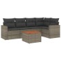 6-teiliges Gartenmöbel-Set und graue synthetische Rattankissen von , Gartensets - Ref: Foro24-3224114, Preis: 390,03 €, Rabat...