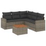 6-piece garden furniture set and gray synthetic rattan cushions by , Garden sets - Ref: Foro24-3224121, Price: 383,84 €, Disc...