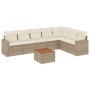 Garden sofa set with beige cushions 8 pcs PE rattan by , Garden sets - Ref: Foro24-3224154, Price: 639,33 €, Discount: %