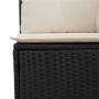 Garden corner sofa with black synthetic rattan cushions by , Outdoor sofas - Ref: Foro24-365997, Price: 87,25 €, Discount: %