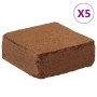 Coconut fiber blocks 5 units 5 kg each 25 kg total by , Earth and sand - Ref: Foro24-155730, Price: 62,38 €, Discount: %