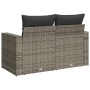 Gartensofa mit Kissen, 2-Sitzer, graues synthetisches Rattan von , Outdoor-Sofas - Ref: Foro24-366140, Preis: 240,03 €, Rabat...