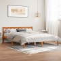 Estructura de cama madera maciza pino marrón cera 160x200 cm de , Camas y somieres - Ref: Foro24-844811, Precio: 96,90 €, Des...