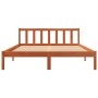 Estructura de cama madera maciza pino marrón cera 160x200 cm de , Camas y somieres - Ref: Foro24-844811, Precio: 96,90 €, Des...