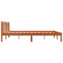 Estructura de cama madera maciza pino marrón cera 160x200 cm de , Camas y somieres - Ref: Foro24-844811, Precio: 96,90 €, Des...