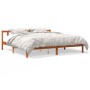 Estructura de cama madera maciza pino marrón cera 120x200 cm de , Camas y somieres - Ref: Foro24-844813, Precio: 107,70 €, De...