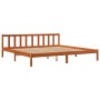 Estructura de cama madera maciza pino marrón cera 120x200 cm de , Camas y somieres - Ref: Foro24-844813, Precio: 107,99 €, De...