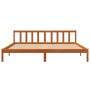 Estructura de cama madera maciza pino marrón cera 120x200 cm de , Camas y somieres - Ref: Foro24-844813, Precio: 107,99 €, De...