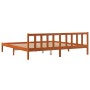 Estructura de cama madera maciza pino marrón cera 120x200 cm de , Camas y somieres - Ref: Foro24-844813, Precio: 107,99 €, De...