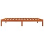 Estructura de cama madera maciza pino marrón cera 100x200 cm de , Camas y somieres - Ref: Foro24-844851, Precio: 65,42 €, Des...