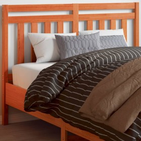 Cabecero de cama madera maciza de pino marrón cera 135 cm de , Cabeceros y pies de cama - Ref: Foro24-844180, Precio: 40,89 €...