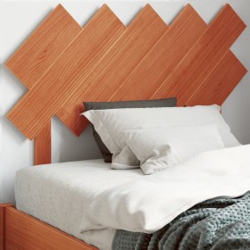 Wax brown solid pine wood bed headboard 100 cm by , Headboards and footboards - Ref: Foro24-844381, Price: 28,99 €, Discount: %