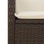 Garden recliner with brown synthetic rattan cushions by , garden benches - Ref: Foro24-368217, Price: 174,92 €, Discount: %