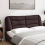 Cabecero de cama acolchado tela marrón oscuro 160 cm de , Cabeceros y pies de cama - Ref: Foro24-374591, Precio: 91,04 €, Des...