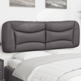 Gray synthetic leather padded bed headboard 160 cm by , Headboards and footboards - Ref: Foro24-374598, Price: 80,99 €, Disco...