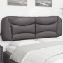 Gray synthetic leather padded bed headboard 160 cm by , Headboards and footboards - Ref: Foro24-374598, Price: 81,99 €, Disco...