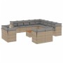 14-teiliges Gartensofa-Set mit beigen synthetischen Rattankissen von , Gartensets - Ref: Foro24-3223959, Preis: 1,00 €, Rabat...